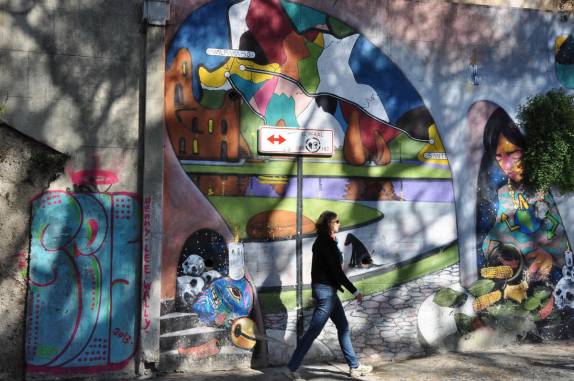 Muita arte nas ruas de Valparaiso, no Chile